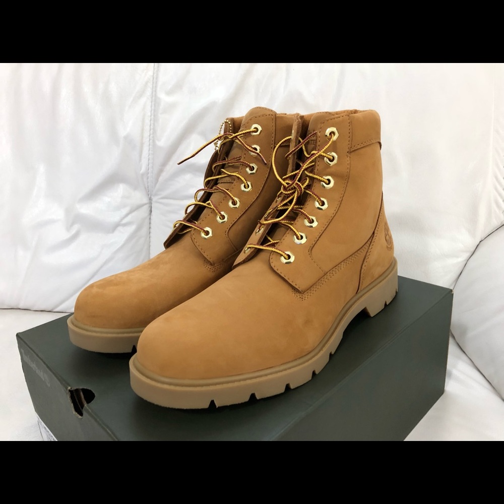 Timberland 6 Inch Boots Basic Wheat Waterproof New - Picture 2 of 7